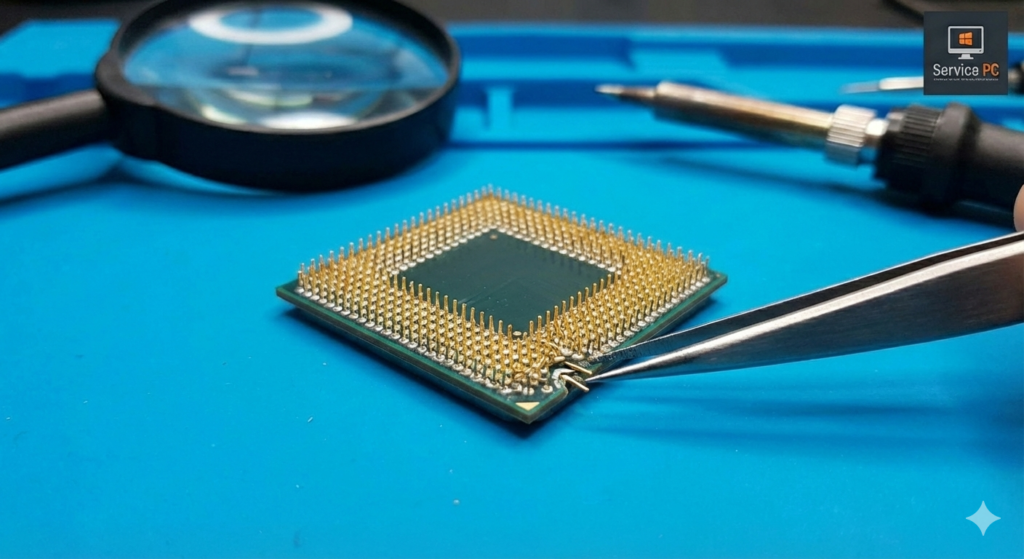 reparatie procesor pini rupti indoiti amd intel botosani service pc